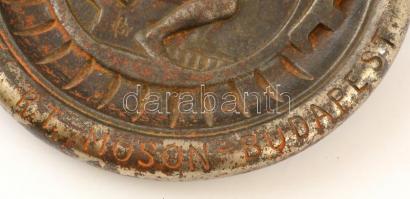 Ifj. Vastagh György (1868-1946): Kühne Mezőgazdasági Gépgyár Moson-Budapest. A munka éltet. bronz pl...