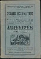 cca 1920 Schvarcz József és Társa gép nagykereskedés képes árjegyzék 70 p.