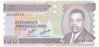 Burundi 2007. 100Fr T:I Burundi 2007. 100 Francs C:UNC Krause KM#37