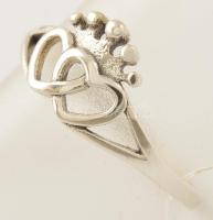 Ezüst(Ag) koronás gyűrű, Pandora jelzéssel, méret: 54, nettó: 1 g