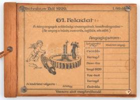 1929 Gépész bál táncrend 11x8 cm