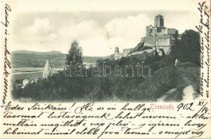 1902 Trencsén, Trencín; vár. Gansel Lipót kiadása / Trenciansky hrad / castle (Rb)