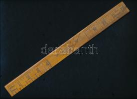 cca 1930 2 db amerikai hüvelykes fa vonalzó. Jelzett