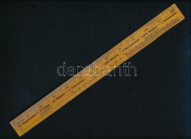 cca 1930 2 db amerikai hüvelykes fa vonalzó. Jelzett