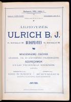 1902 Bp., Ulrich B. J. mindennemű csövek, légszesz-, víz és gőzvezetéki fölszerelések, szerszámok és...