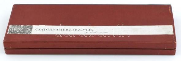 Csatornaméretező léc 3 db eredeti dobozában