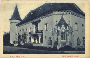 1911 Nagykároly, Carei; Gróf Károlyi kastély / castle (EK)