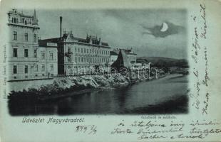 1899 Nagyvárad Steam-bath and Hotel Litho
