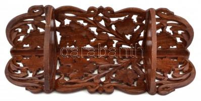 Faragott fa sarokpolc, 48×14 cm