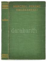 Herczeg Ferenc emlékezései. Aláírt példány! . Bp., én. Singer. Kiadó egészvászon kötésben