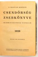 1926 A Magyar Királyi Csendőrság zsebkönyve