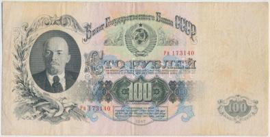 Szovjetunió 1947. 100R I. típus T:III / Soviet Union 1947. 100 Rubles Type I. C:F Krause 231.