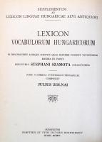 Szamota István: Magyar oklevél-szótár. Pótlék a magyar nyelvtörténeti szótárhoz. Bp., 1984, ÁKV. Az ...