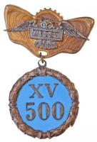 DN Mursa (Eszék) - XV 500 Schlaraffia fém jelvény, hátoldalán Stuttgartgyártói jelzés (35mm) T:2 ND Mursa (Osijek) - XV 500 Schlaraffia metal badge (35mm) C:XF