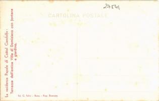 Castel Gandolfo, La residenza Papale, Terrazza dell'antica Villa di Domiziano con fontana e gia...