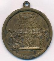 DN Vallásos témájú medál füllel (38mm) T:2
ND Religious medal with ear (38mm) C:XF