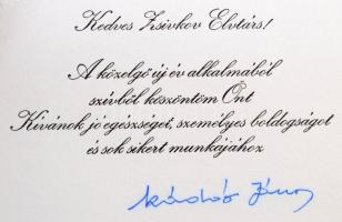 1974 Kádár János (1912-1989) újévi köszöntője Todor Zsivkov Bolgár Kommunista Párt főtitkára részére...