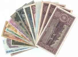 16db-os vegyes magyar és külföldi bankjegy tétel, közte Mauritius, Etiópia T:III,III-