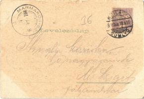 1901 Szilágysomlyó, Simleu Silvaniei; Piactér, Rosenberger Ármin nagyváradi lisztraktára, Farkas Ist...