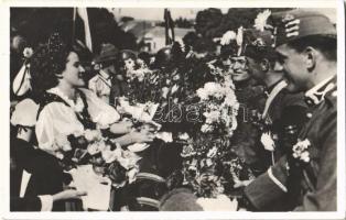 1938 Ipolyság, Sahy; bevonulás / entry of the Hungarian troops (EK)