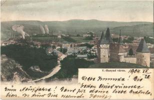 1904 Vajdahunyad, Hunedoara; vár, vasgyár / Cetatea (Castelul) Huniadestilor / castle, iron works, factory (EK)