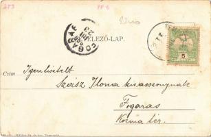 1906 Temesvár, Timisoara; Gyárváros, Andrássy út, villamos. Kiadja Káldor Zs. és Társa / Fabric, str...