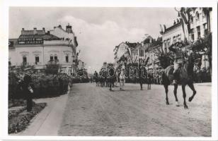 1940 Kolozsvár, Cluj; bevonulás, Horthy Miklós / entry of the Hungarian troop, Horthy