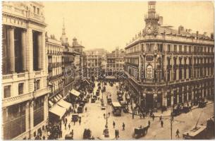 Madrid, Calle de Sevilla, Banco Espanol de Credito / street, Spanish Credit Bank, automobiles