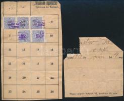 39 db 2 féle Esztergályosok védelmi alapja tagdíj tagsági lapokon