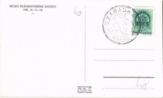 1941 Szabadka, Subotica; bevonulás. Bácska felszabadításának emlékére / entry of the Hungarian troop...