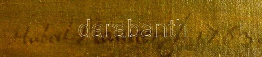 Hubert Maurer (1738-1818): Puttók. Olaj, vászon, jelzett, védett, antik keretben, 110×86 cm