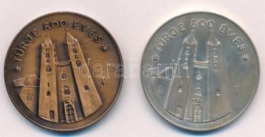 Szabolcs Péter (1942-) 1987. "MÉE Zala Megyei Szervezete / Türje 800 éves" jelzett Ag és B...