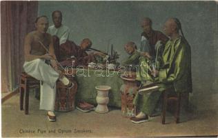 Chinese pipe and opium smokers