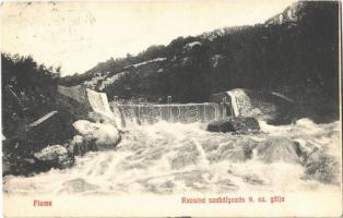 1907 Fiume, Rijeka; Recsina folyó szabályozás 9. számú gátja / Rjecina river control dam