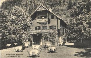 1925 Ossiacher See, Restauration Julienhöhe / restaurant, garden. Caspar & Poltnig