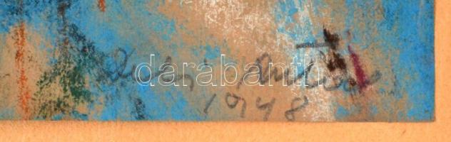 Deli Antal (1886-1960): Körtés csendélet. Vegyes technika, papír, jelzett, 29×26  cm