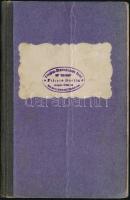 1905 Quittungsbuch des Kranken-Unterstützungs-Bundes der Schneider in Braunschweig, tagdíjbélyegekke...