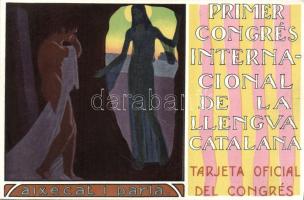 First congress of Catalan language Litho (so Stpl)