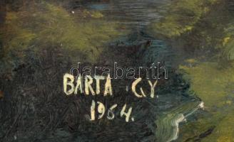 Barta jelzéssel: Vízparti vegetáció. Olaj, farost, kis hibával, 24×32 cm