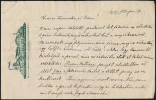 cca 1930 2 db italos számla: Sörfőzde, pálinka főzde