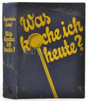 Hans Ziegenbein-Julius Edel: Was koch ich heute? Wien-Leipzig, 1933, Wehle Höfels. Német nyelven. Kiadói egészvászon-kötés, sérült gerinccel, foltos borítóval.