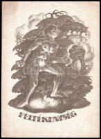 Jelzés nélkül: 5 db erotikus litográfia. 26x18 cm