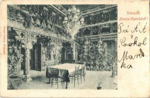 Tiszagyenda, Pusztagyenda; Hellebronth kastély, belső. Divald Károly