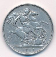 Nagy-Britannia 1889. 1C Ag "Viktória" (27,9g) T:3 ph. Great Britain 1889. 1 Crown Ag "...
