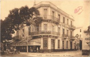 Tunis, Hotel des Hiverneurs, Café de Carthage, automobile (gluemark)