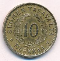 Finnország 1934S 10M Al-Br T:1- kis ph. Finland 1934S 10 Markkaa Al-Br C:AU small edge error Krause KM#63