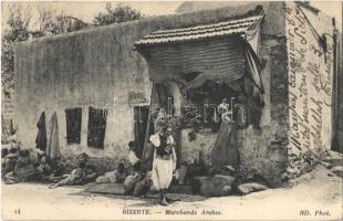 1916 Bizerte, Marchands Arabes / Arab merchants, folklore