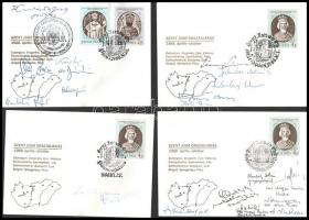 1988 A rendszerváttás előtti első Szent Jobb országjárás alkalmából kiadott FDC-k 13 db, alkalmi bél...