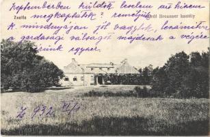 1932 Zselíz, Zeliezovce; Gróf Breunner kastély / castle