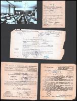 1946-1991 Csepelen kiállított okmányok (ellenőrző könyv, rádióműsorvevő engedély, stb.)